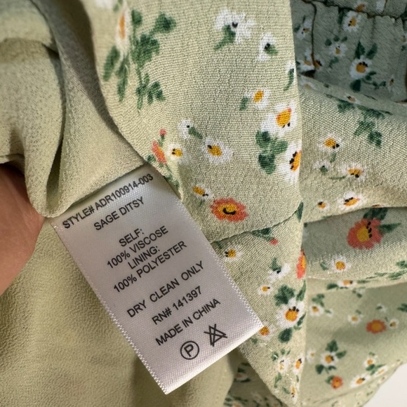 ASTR The Label Sage Ditsy Puff Sleeve Mini Dress – Size Small - Picture 5 of 6